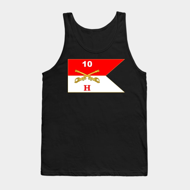 H - Hotel Troop - 10th Cavalry Guidon Tank Top by twix123844